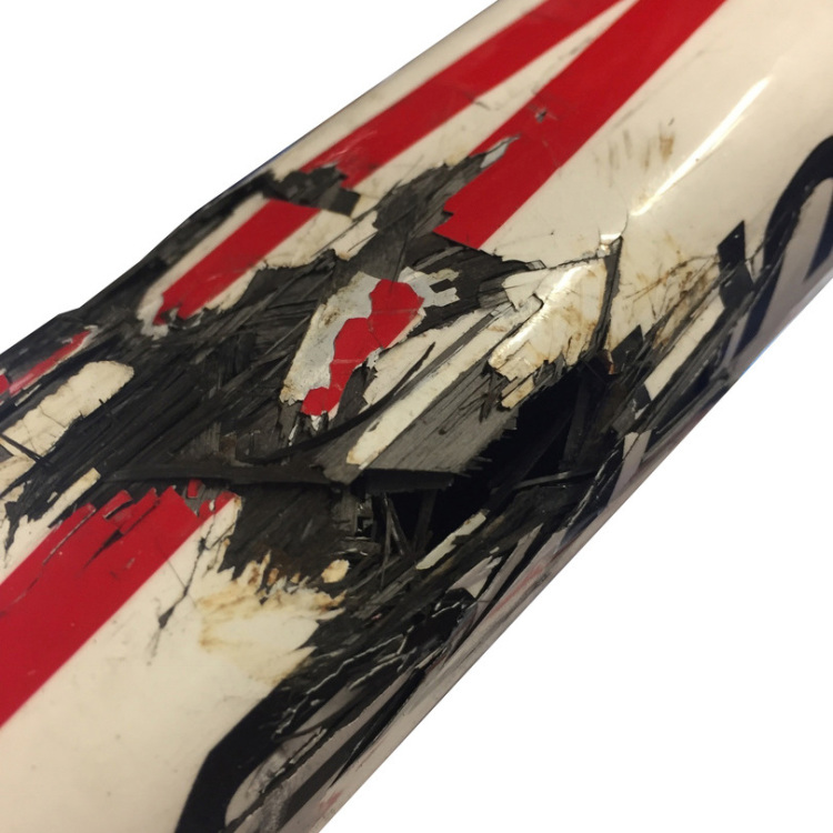 Shattered top tube. Always remember to remove your bike from the roof rack 'before' entering a garage.